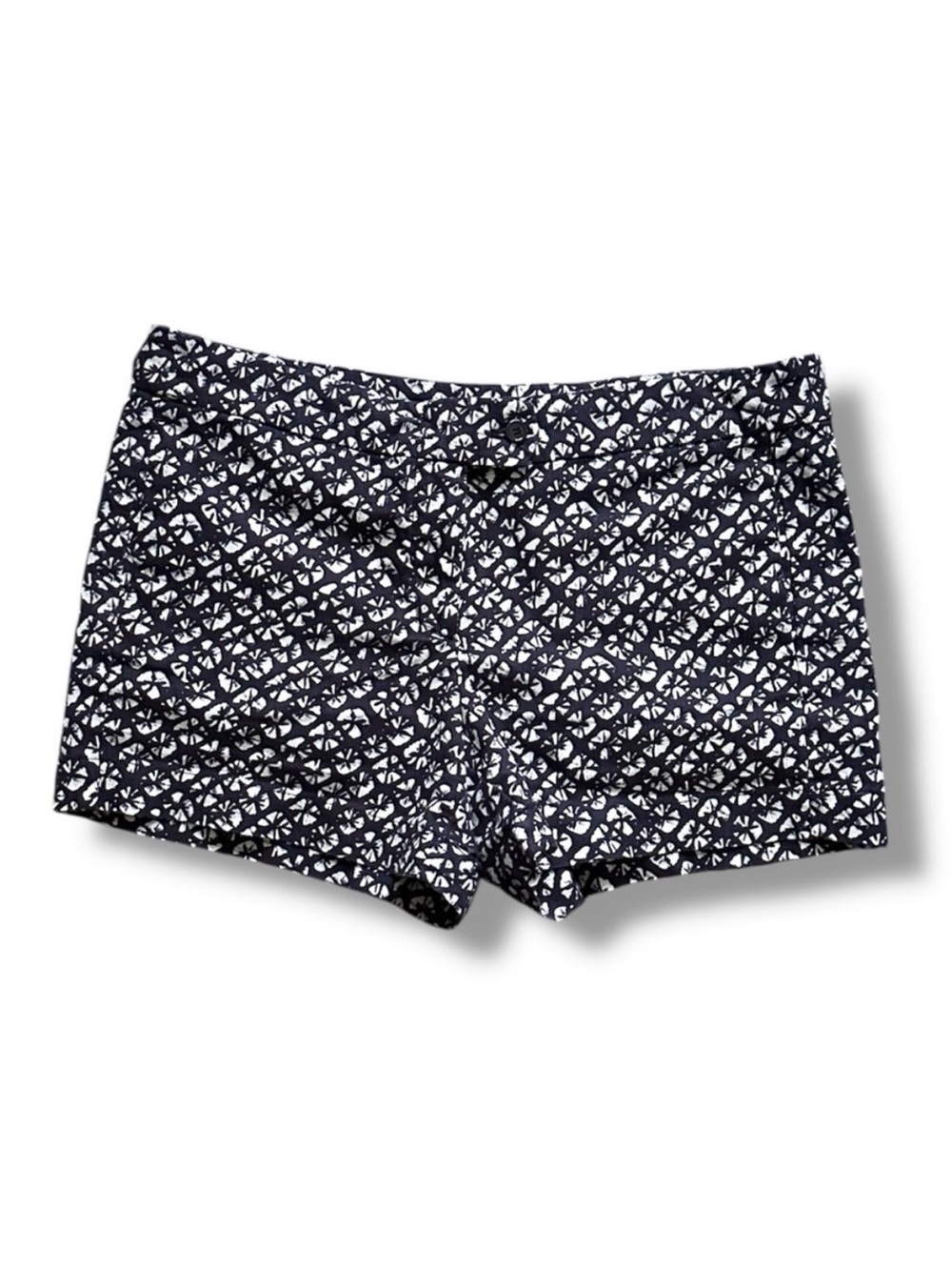 Y2K Kenar Navy Blue Batik Mid Rise Shorts Women’s Size 10 Boho Summer Vacay